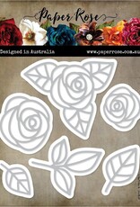 Paper Rose STUDIO Ella's Garden Layering Scribble Roses Metal Die