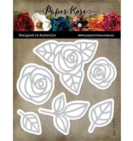 Paper Rose STUDIO Ella's Garden Layering Scribble Roses Metal Die