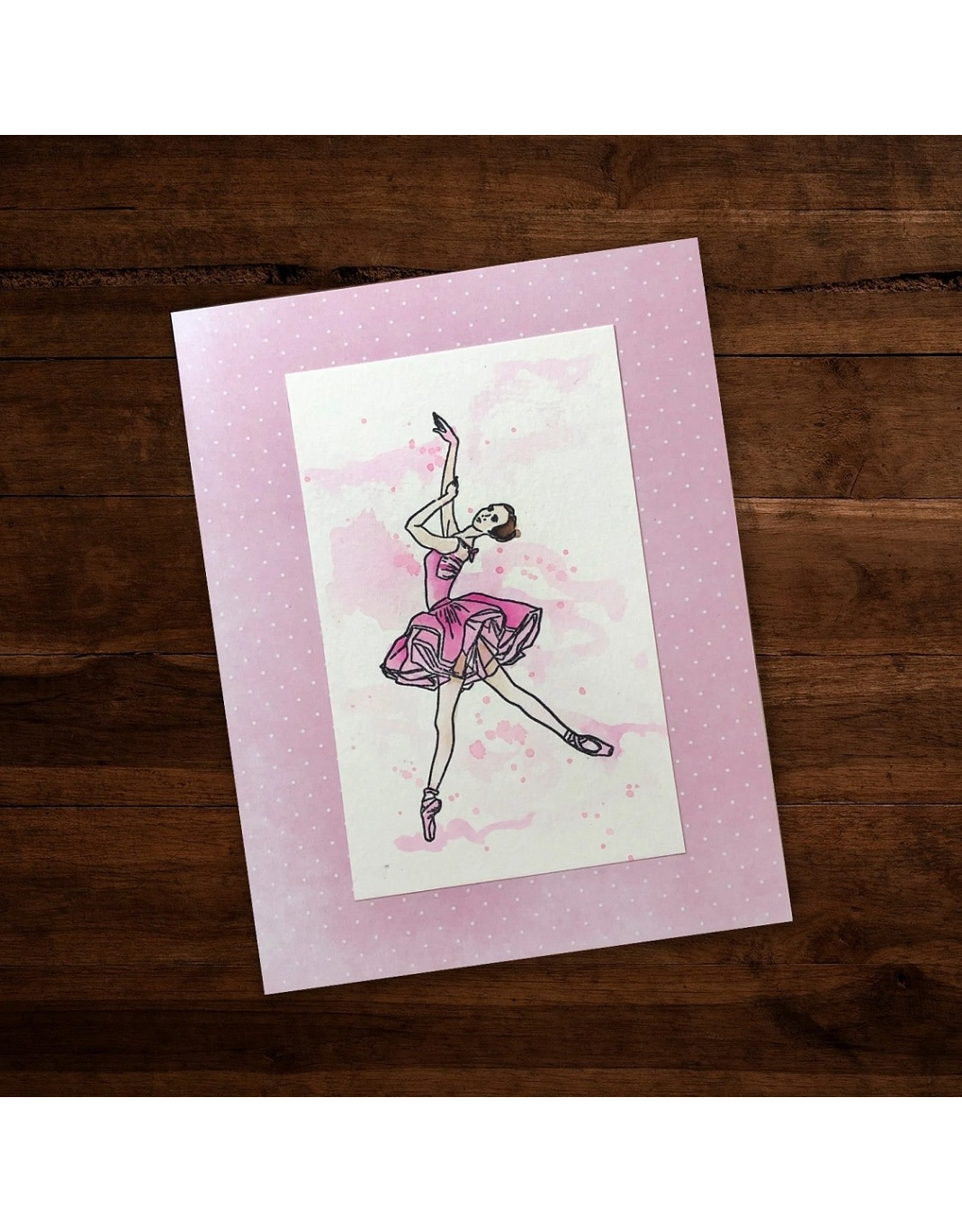 Paper Rose STUDIO Ballerina 3 Clear Stamp