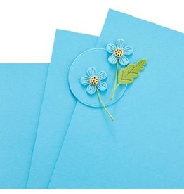 Spellbinders Color Essentials Cardstock 8.5 x 11” - 10 Pack - Island Blue