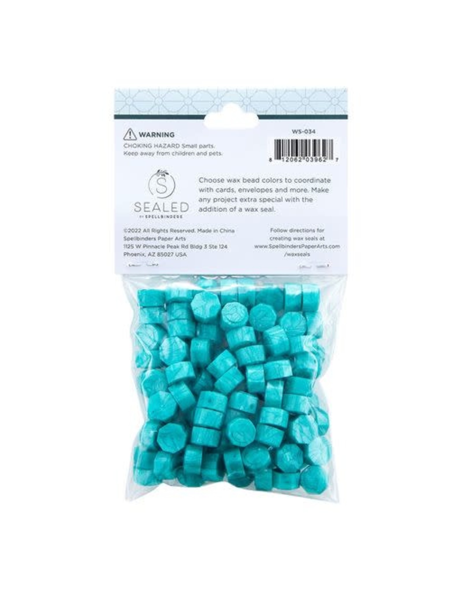 Spellbinders Sealed by Spellbinders Collection - Teal Wax Beads from Sealed