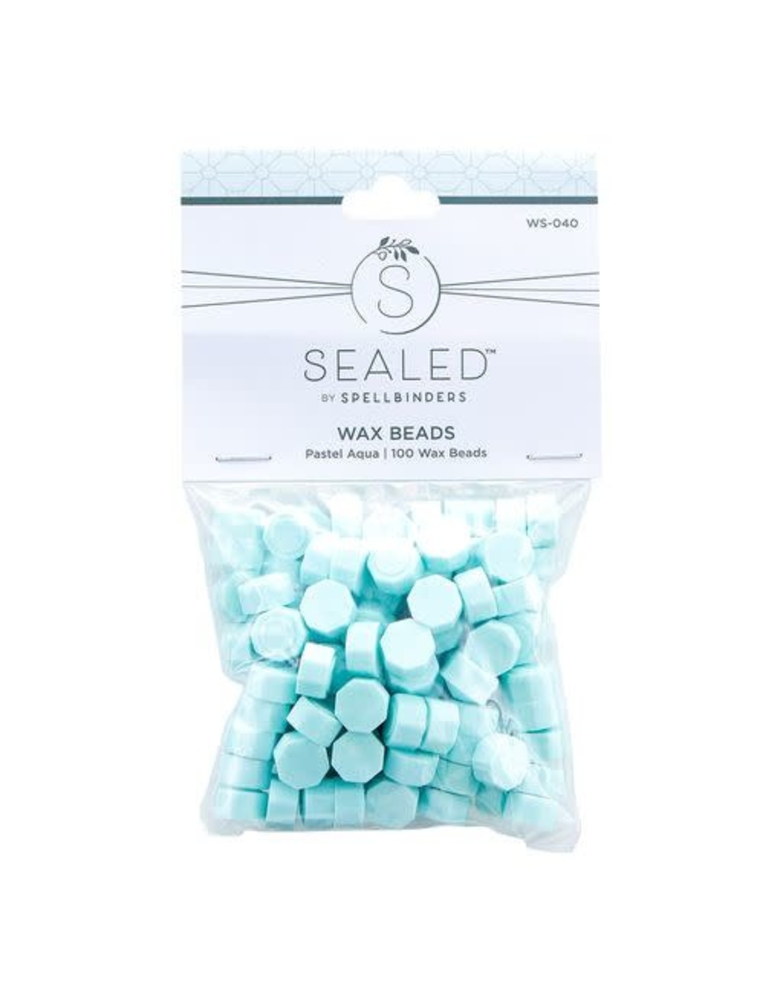 Spellbinders Sealed by Spellbinders Collection - Pastel Aqua Wax Beads