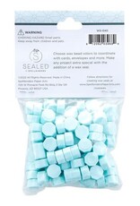 Spellbinders Sealed by Spellbinders Collection - Pastel Aqua Wax Beads