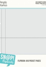 Simple Stories 6X8 SNAP! Flipbook Pages - 4x6 Pack Refills