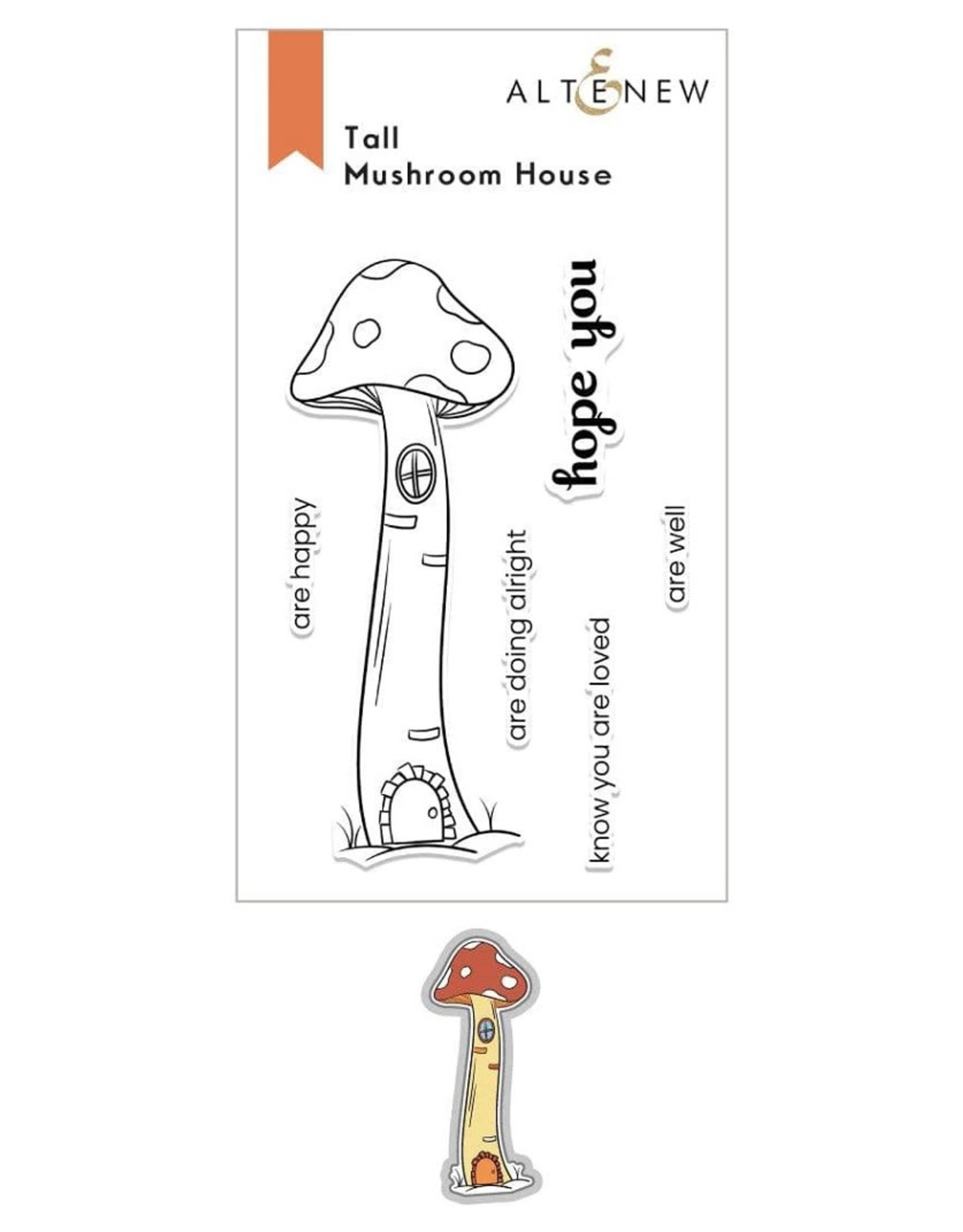 ALTENEW Tall Mushroom House Stamp & Die Bundle