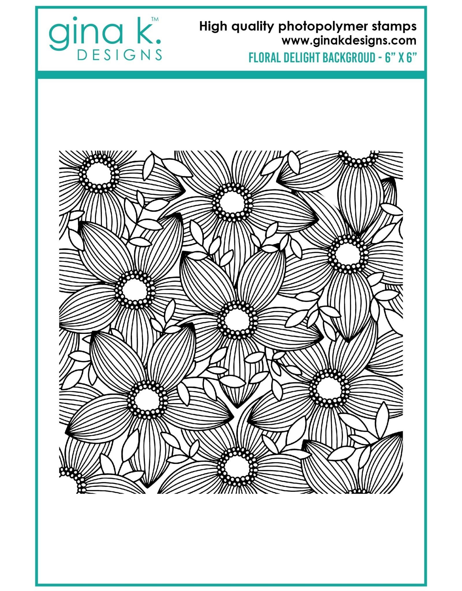Gina K. Designs Floral Delight Background Stamps