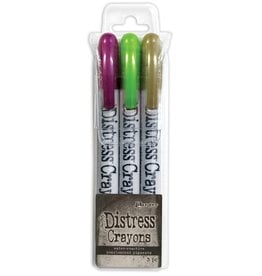 Tim Holtz - Ranger Distress Crayon Pearl Halloween Set 4