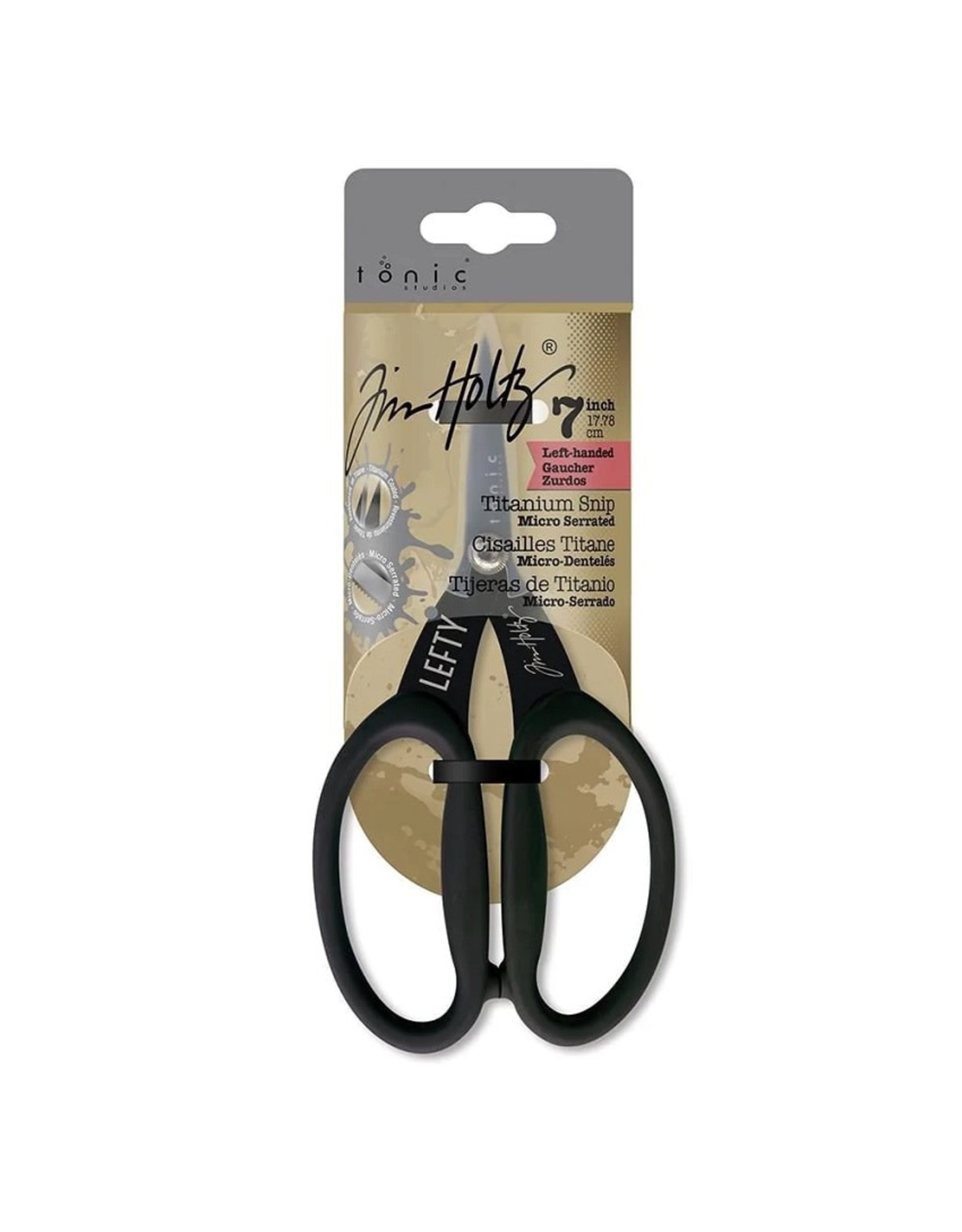 Tim Holtz - Tonic Titanium Scissors 7" - Non Stick - Left Handed