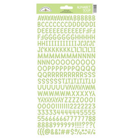 Doodlebug Design alphabet soup puffy stickers limeade