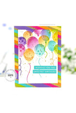 Taylored Expressions Balloon Party Stencil & Clear Combo