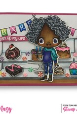 Stamp Anniething Chibi- Kristina Watch Me Sip Stamp