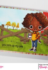 Stamp Anniething Chibi- Kristina Watch Me Sip Stamp