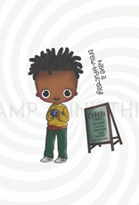 Stamp Anniething Chibi- Jamal- Brewtiful Day