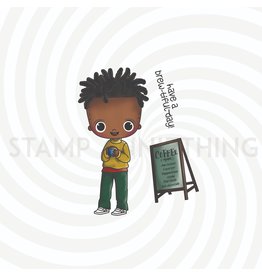 Stamp Anniething Chibi- Jamal- Brewtiful Day