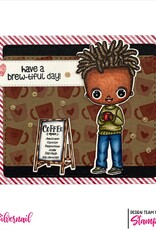 Stamp Anniething Chibi- Jamal- Brewtiful Day