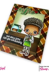 Stamp Anniething Chibi- Darius Daily Grind Outline Die
