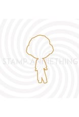 Stamp Anniething Chibi- The Golden Girls- Dorothy I Hope Your Day is Golden Outline Die