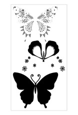 Sizzix Decorated Butterfly - Sizzix Clear Stamps