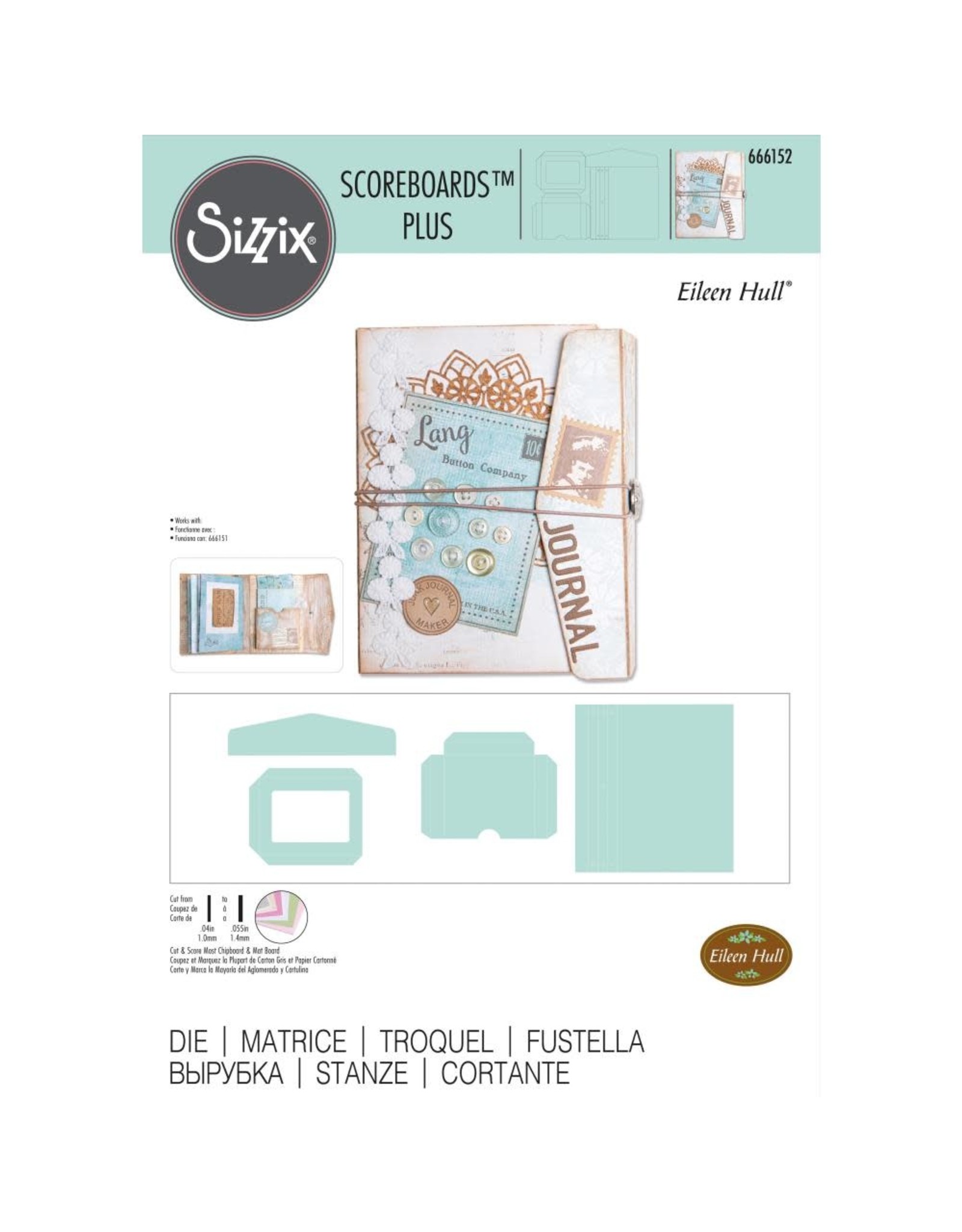 Sizzix Sizzix Scoreboard Plus Die - Frame Pocket Journal