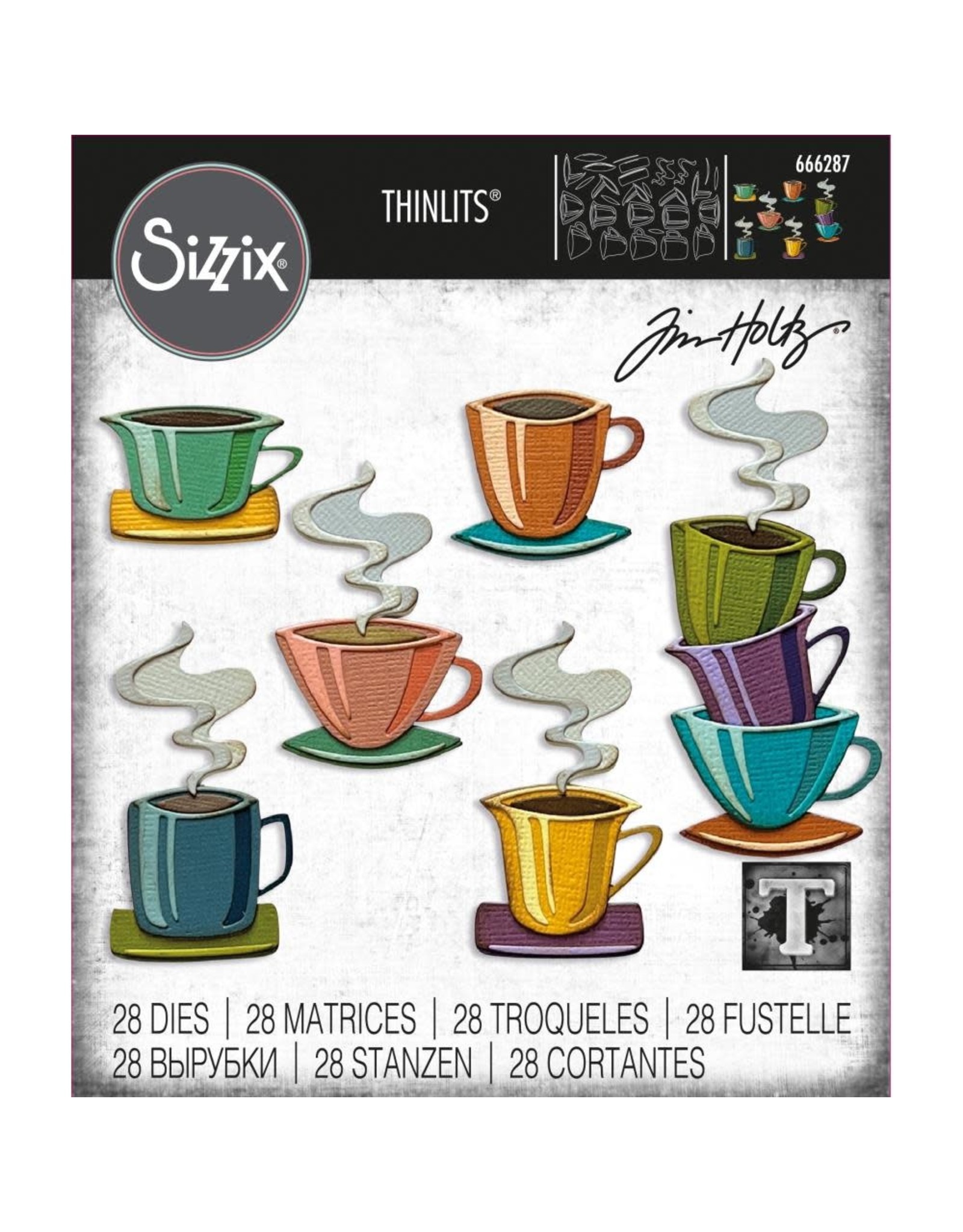 Tim Holtz - Sizzix Thinlits Papercut Cafe
