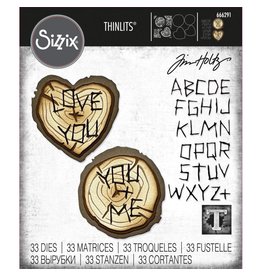 Tim Holtz - Sizzix Thinlits Wood Slice