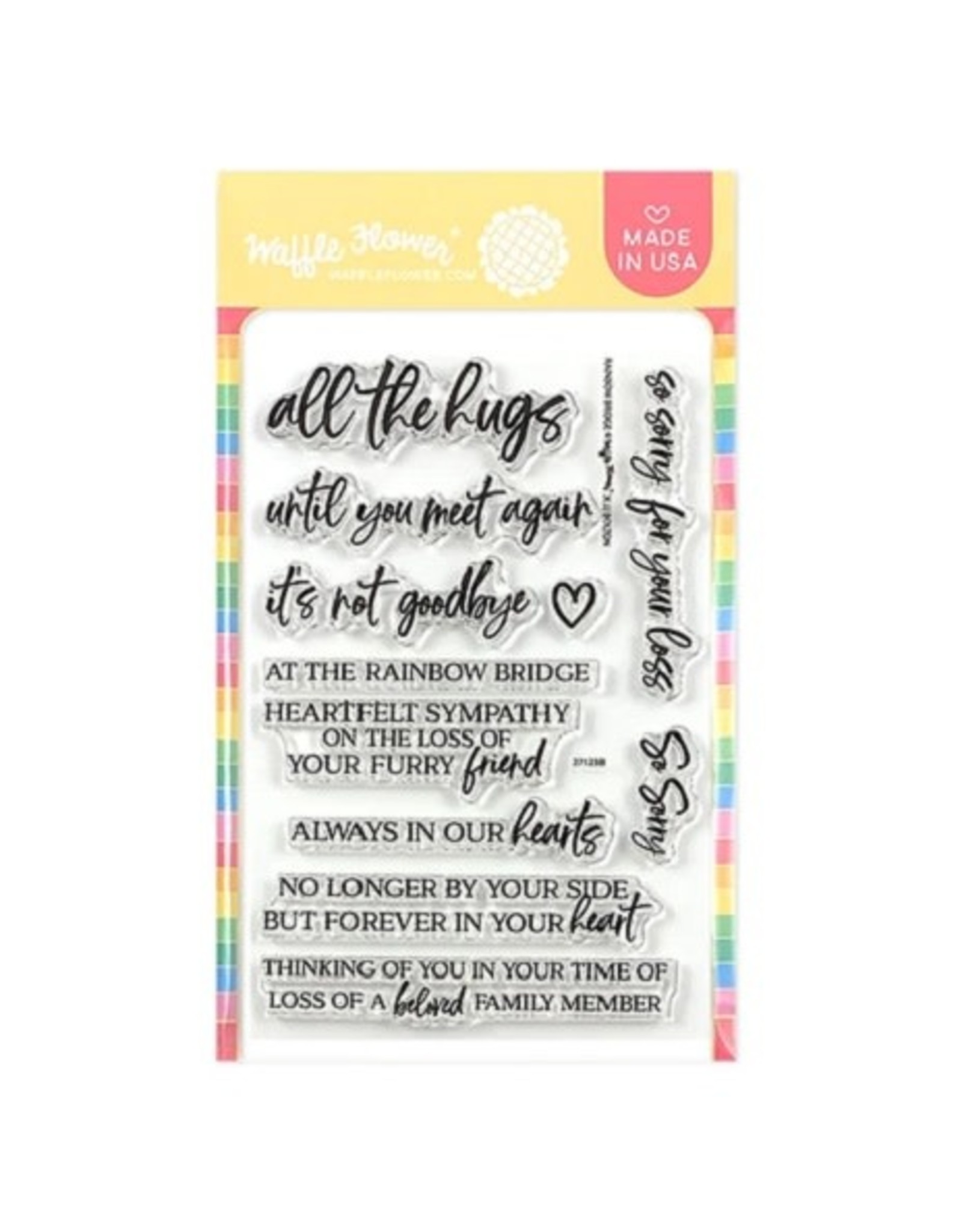 Waffle Flower Rainbow Bridge Stamp Set