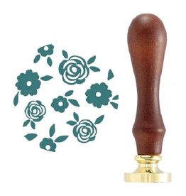 Spellbinders Sealed For Spring Collection - Scattered Flowers Wax Seal Stamp
