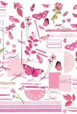 49 AND MARKET Color Swatch Blossom Cut- Outs Elements