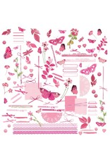 49 AND MARKET Color Swatch Blossom Cut- Outs Elements