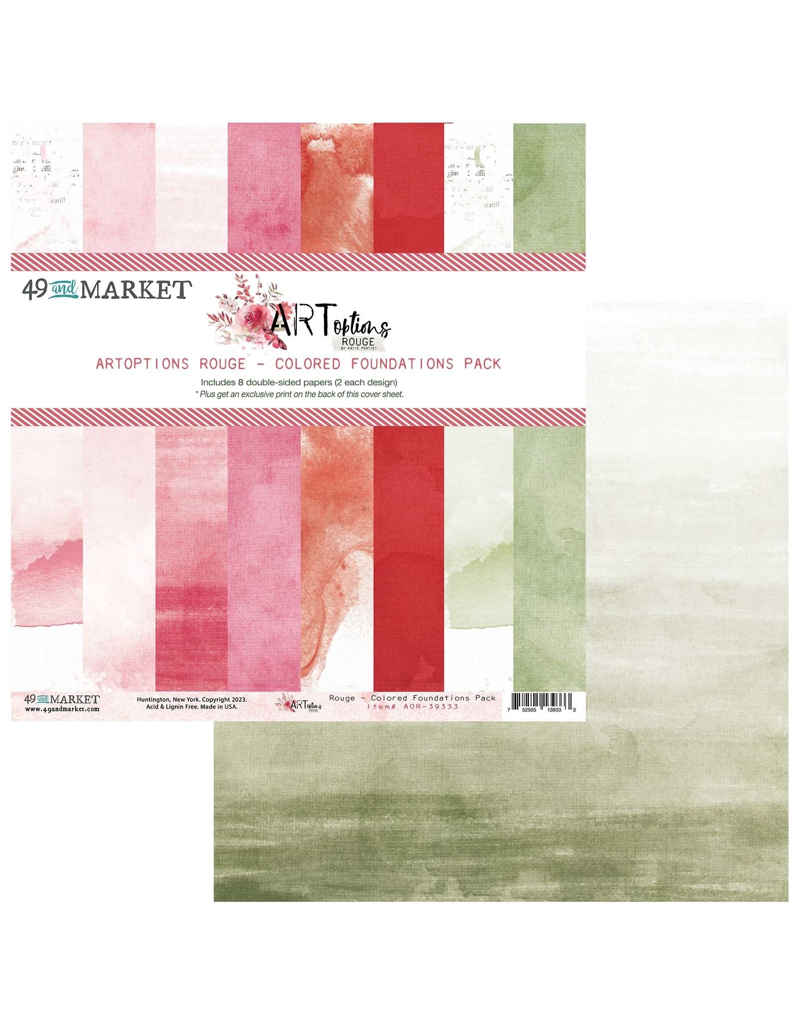49 AND MARKET ART ROUGE FOUNDATION 12X12 PACK