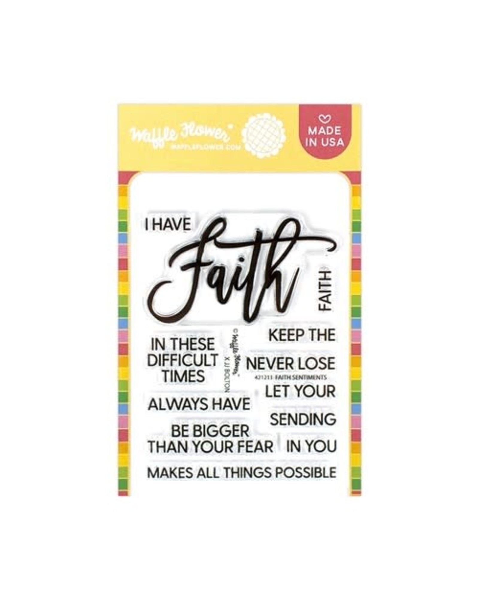 Waffle Flower Faith Sentiments Stamp Set