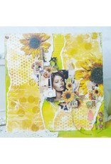 DRESS MY CRAFT AWESOME BLOSSOM - IMAGE SHEET A4