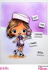 Stamp Anniething Carol Let the Good Times Roll Outline Die
