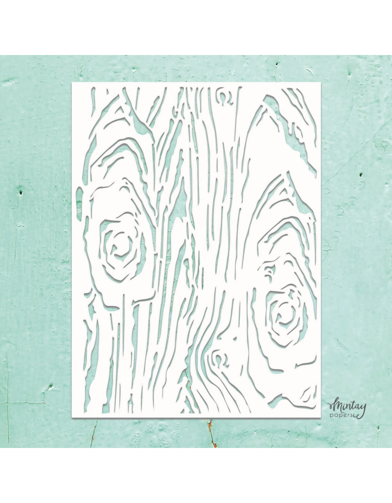 Mintay Papers Mintay Kreativa - 6 x 8 Stencil - Woodgrain
