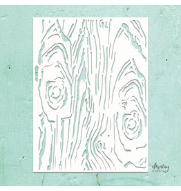 Mintay Papers Mintay Kreativa - 6 x 8 Stencil - Woodgrain