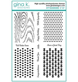 Gina K. Designs Bitty Backgrounds Stamps