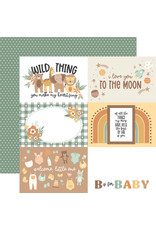 Echo Park Our Baby - 6x4 Journaling Cards Paper 12x12