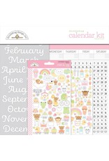 Doodlebug Design First Year Calendar Kit - Baby Girl