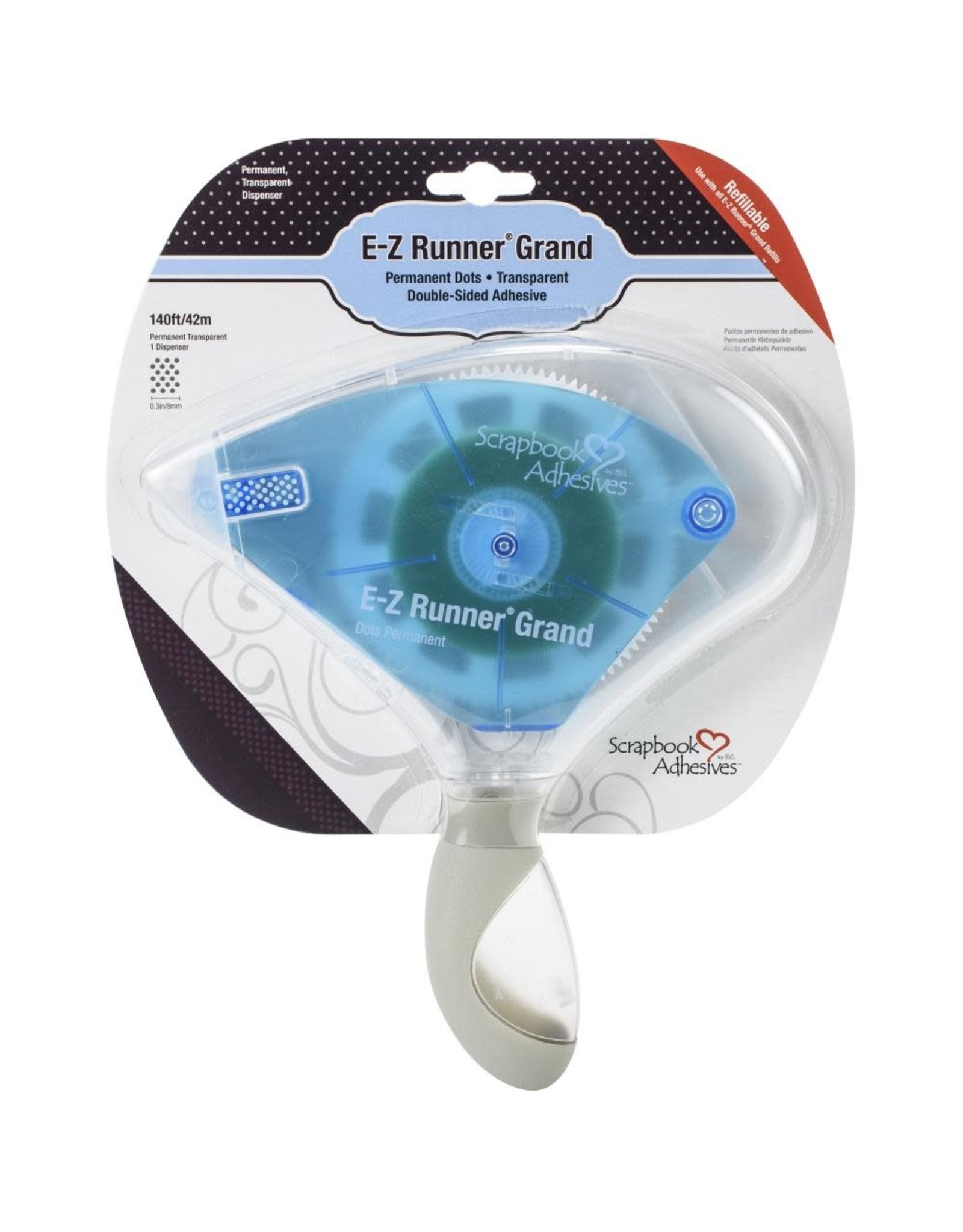 Scrapbook Adhesives EZ RUNNER GRAND BLUE PERMANENT DOTS The Nic Nook