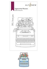 ALTENEW Typewriter Flowers Stamp & Die Bundle