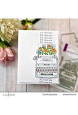 ALTENEW Typewriter Flowers Stamp & Die Bundle