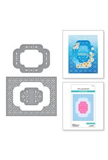 Spellbinders Scrolled Punch & Pierce Plate Etched Die from the Four Petal Collection