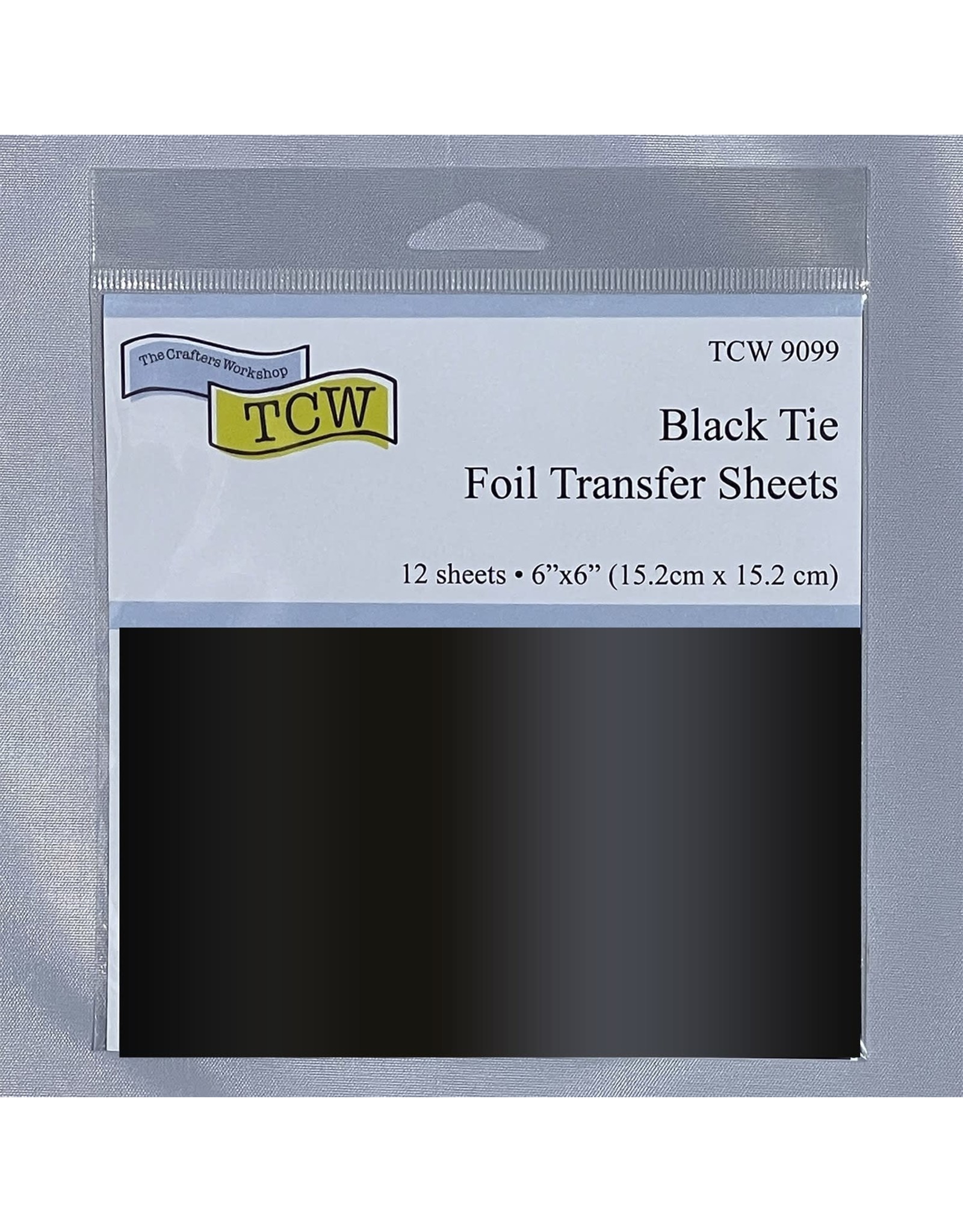 THE CRAFTERS WORKSHOP Foil Transfer Sheets 6x6 Black Tie
