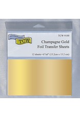 THE CRAFTERS WORKSHOP Foil Transfer Sheets 6x6 Champagne Gold