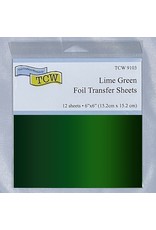 THE CRAFTERS WORKSHOP Foil Transfer Sheets 6x6 Lime Green