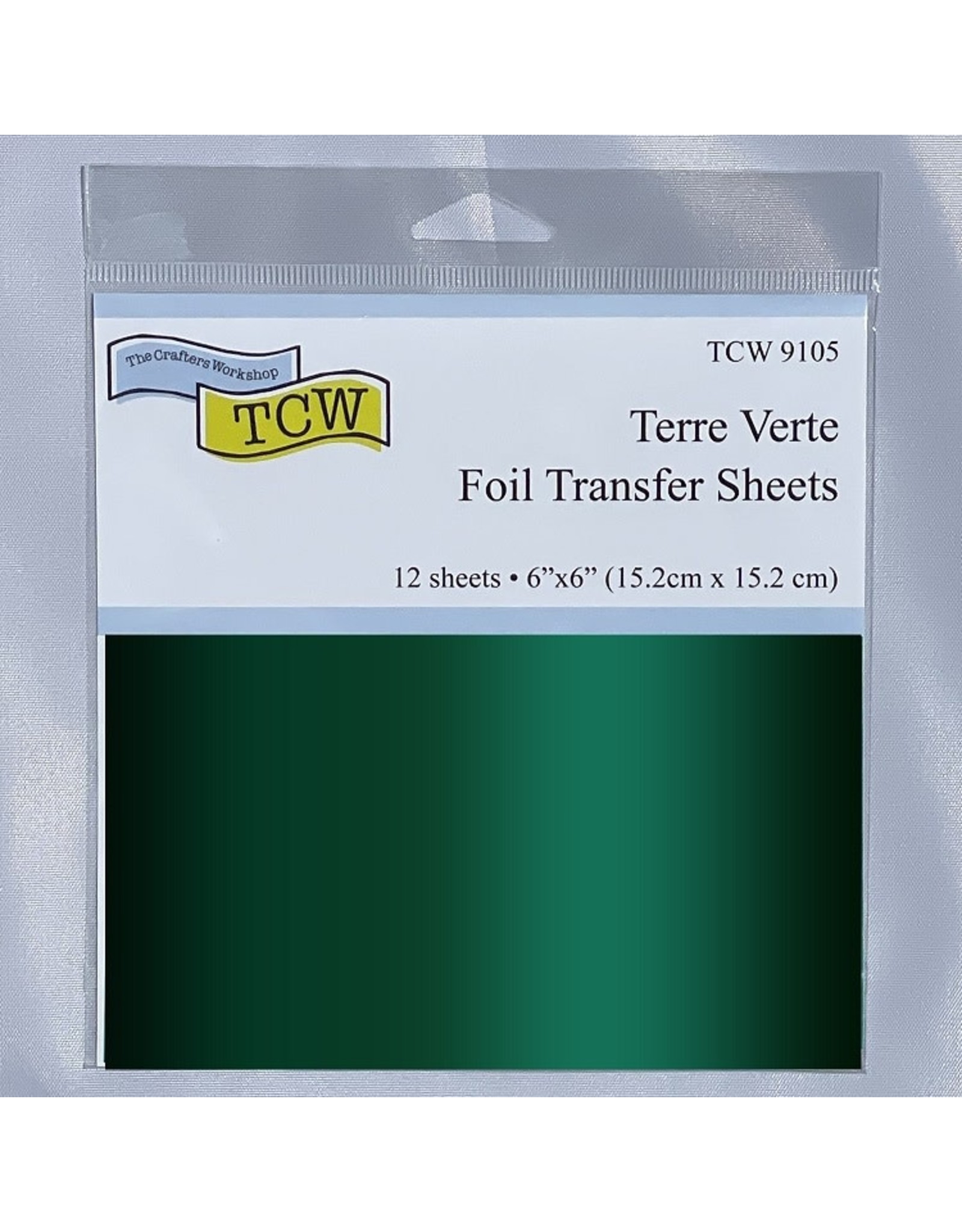 THE CRAFTERS WORKSHOP Foil Transfer Sheets 6x6 Terre Verte