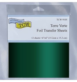 THE CRAFTERS WORKSHOP Foil Transfer Sheets 6x6 Terre Verte