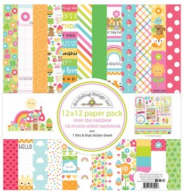 Doodlebug Design OVER RAINBOW -  PAPER PACK - 12X12