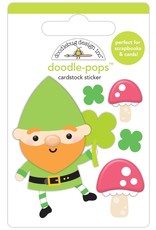 Doodlebug Design DOODLE-POPS 3D STICKER - HAPPY GO LUCKY