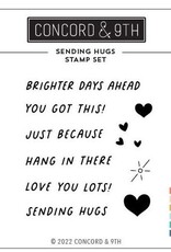 Concord & 9TH Sending Hugs Stamp Set 3 x 3